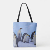 Antarctica, keizerspinguïns tote bag (Achterkant)