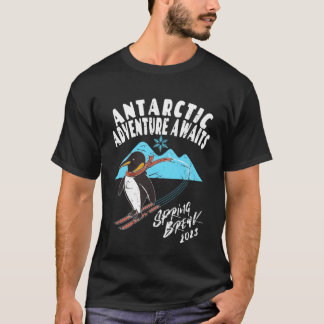 Antarctica Lente Break 2023 Pinguïn Sneeuwski T-shirt
