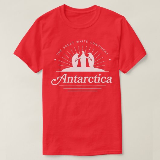 Antarctica met pinguïns t-shirt (Design voorkant)