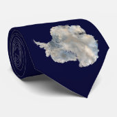 Antarctica (NASA Blue Marble Imagery) Stropdas (Opgerold)