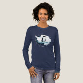 Antarctica Penguin Emblem – Polar Explorer Design Tri-Blend Shirt (Voorkant)