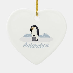 Antarctica Penguins Keramisch Ornament