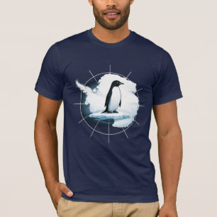 Antarctica Pinguïn Embleem – Poolreiziger Design T-shirt