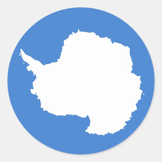 antarctica ronde sticker (Voorkant)