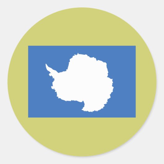 Antarctica Ronde Sticker (Voorkant)