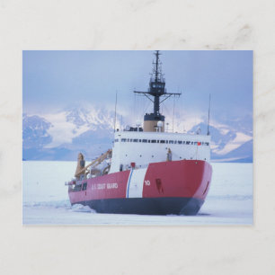 Antarctica, Ross Island, McMurdo Station, USCG Briefkaart