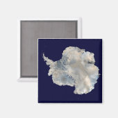 Antarctica Satellite Afbeelding Magnet Magneet (Voorkant / Achterkant)
