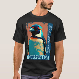 Antarctica Schattig Koele Pinguïn Antarctisch Onde T-shirt