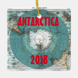 Antarctica Schilderachtig keramisch vierkant versi Keramisch Ornament