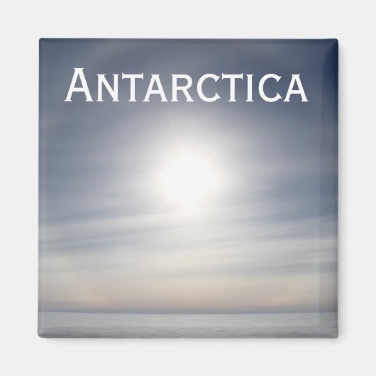 Antarctica Sun over Horizon, Siple Dome Magneet (Voorkant)