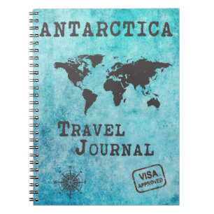 Antarctica Travel Journal Vacation Trip Planner Notitieboek