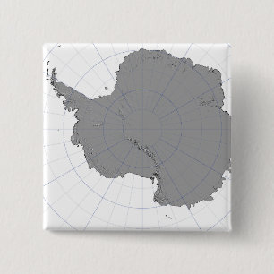 Antarctica Vierkante Button 5,1 Cm
