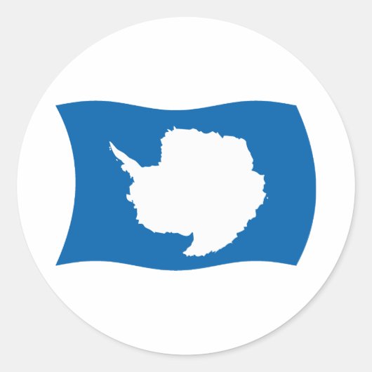 Antarctica Vlag Sticker (Voorkant)