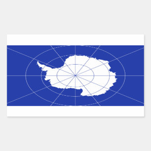 Antarctica Vlag Sticker* Rechthoekige Sticker