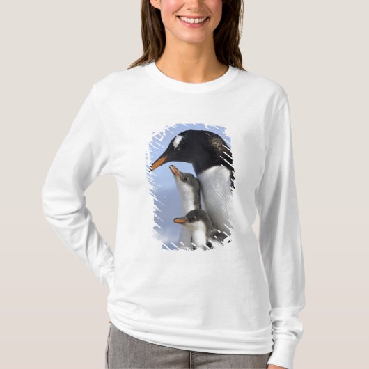 Antarctisch schiereiland, Neko Harbour, Gentoo T-shirt (Voorkant)