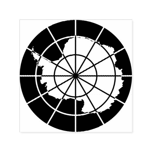 Antarctisch verdragssysteem Zelfinking Rubber Stam Zelfinktende Stempel (Design)