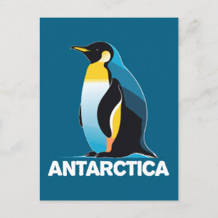 Antarctische pinguïn briefkaart