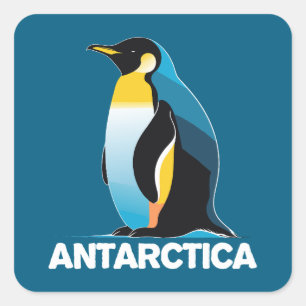 Antarctische pinguïn vierkante sticker