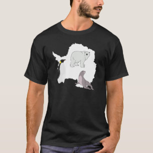 Antartica Polar Beer Penguin en Seal T-shirt