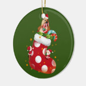 Anteater kerstcadeautjes keramisch ornament (Links)