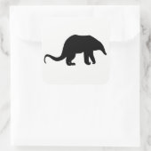 Anteater Silhouette Vierkante Sticker (Tas)