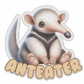 ANTEATER - STICKER DE NURSERY (Devant)