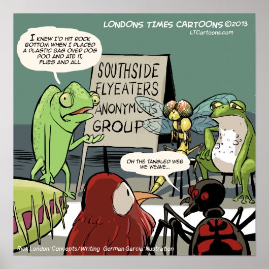 Anteaters Anonymous Funny 12-Stap Poster (Voorkant)