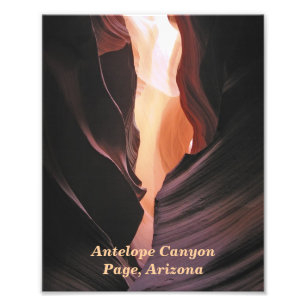 Antelope Canyon Abstracte Page Arizona Foto afdruk