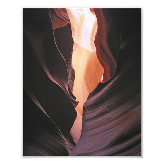 Antelope Canyon Abstracte Page Arizona Foto afdruk (Voorkant)