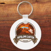 Antelope Canyon Arizona Travel Badge Sleutelhanger (Voorkant)
