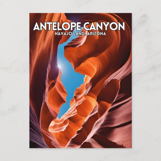 Antelope Canyon Briefkaart (Voorkant)