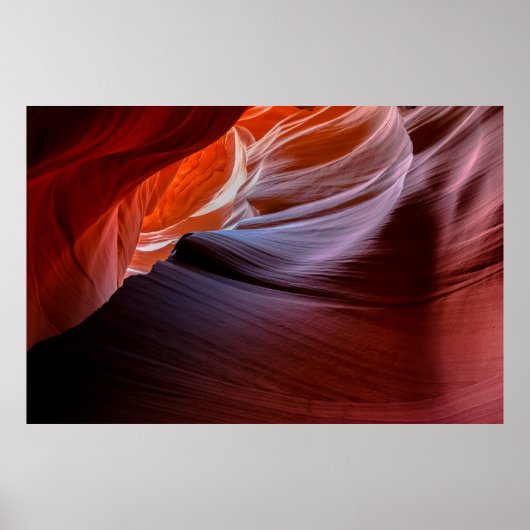 Antelope canyon canyon zandsteen poster (Voorkant)
