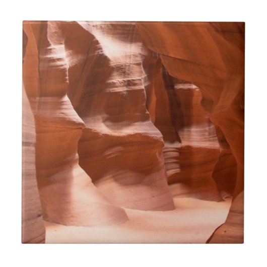 Antelope Canyon, natuurlijk lit Tegeltje (Voorkant)