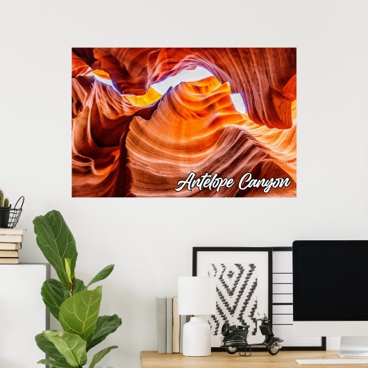 Antelope Canyon Navajo Nation, Verenigde Staten Poster (Thuiskantoor)