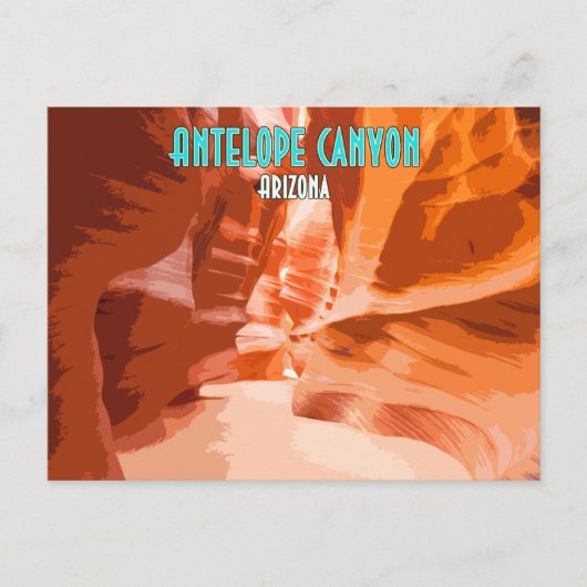 Antelope Canyon Page Arizona  Briefkaart (Voorkant)