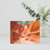 Antelope Canyon Page Arizona  platte Kaart (Staand voorkant)