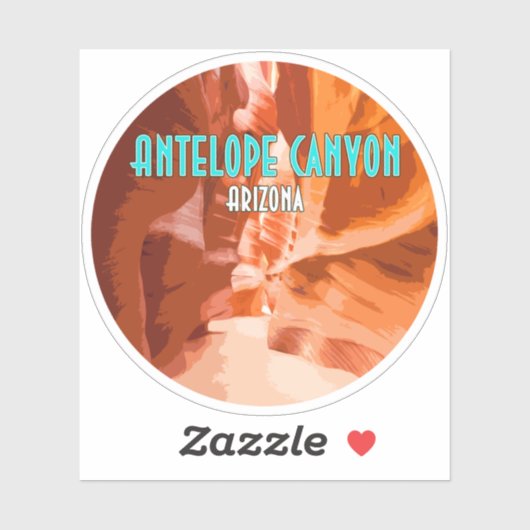 Antelope Canyon Page Arizona  Sticker (Vel)