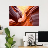 "Antelope Canyon" Poster (Thuiskantoor)