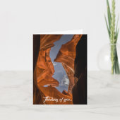Antelope Canyon Sky Uitzicht Arizona Card Kaart (Voorkant)