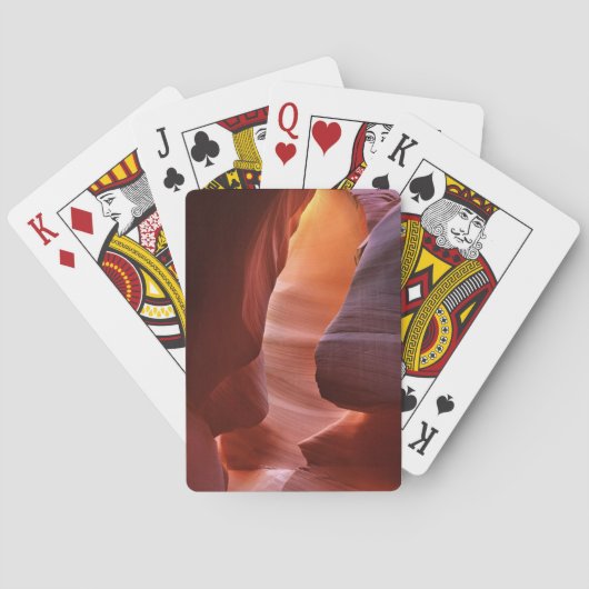 Antelope Canyon-sleufformaties Pokerkaarten (Achterkant)