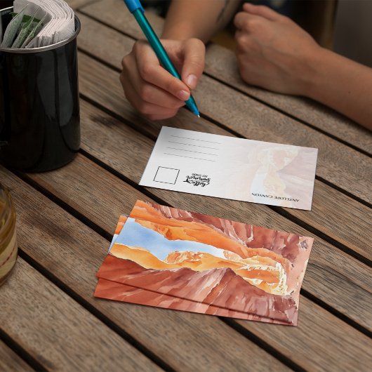 Antelope Canyon Waterverf Briefkaart