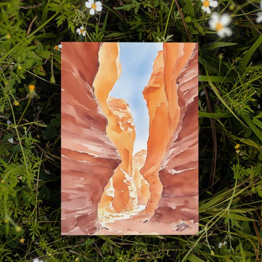 Antelope Canyon Waterverf Briefkaart