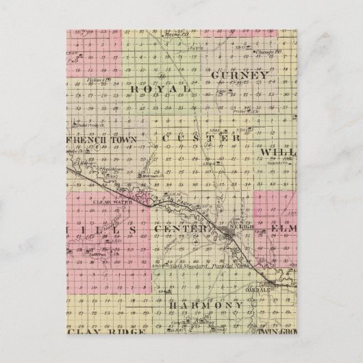 Antelope County, Nebraska Briefkaart (Voorkant)