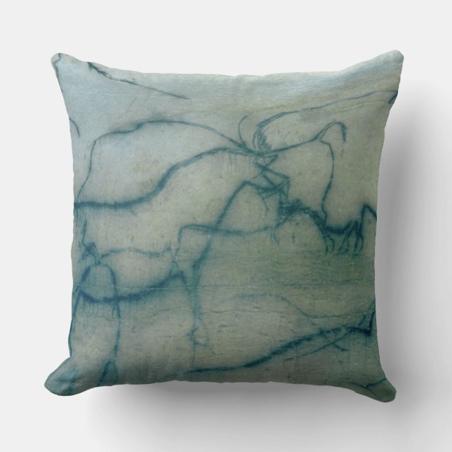 Antelope en Bison, Perigordiaan (grotschilderij) Kussen (Voorkant)