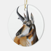 Antelope Head kerstversiering Keramisch Ornament (Links)