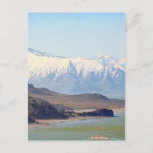 Antelope Island op het Great Salt Lake Briefkaart