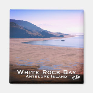 Antelope Island, White Rock Bay, Utah Landscape Magneet