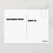 Antelope Jackrabbit staand op gras Briefkaart (Achterkant)