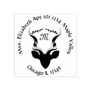 Antelope Name Return-adres  Rubberstempel