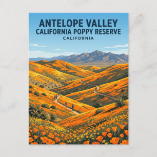Antelope Valley California Poppy Reserve Briefkaart
